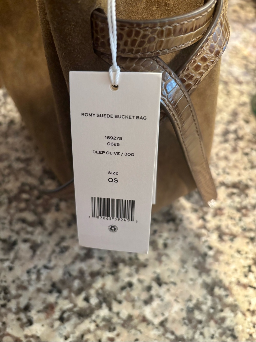 Tory Burch Romy Suede Bag Olive 2025 BNWT - Picture 6 of 6